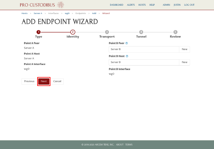 Connection Wizard Identity Step, part 2