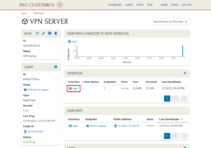 VPN Server Page