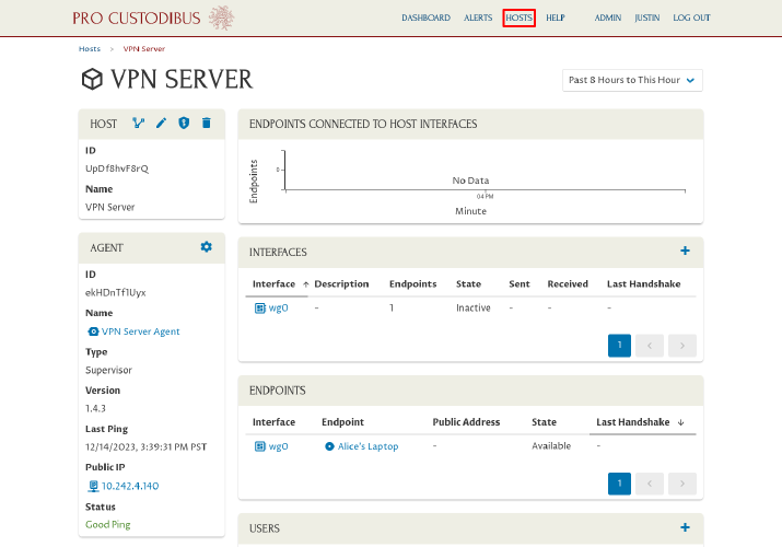 VPN Server Page