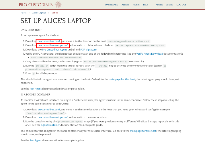 Set Up Alice's Laptop Page