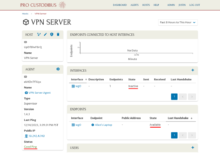 VPN Server Page