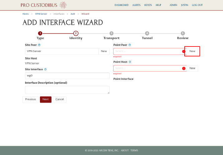 Connection Wizard Identity Step, part 2