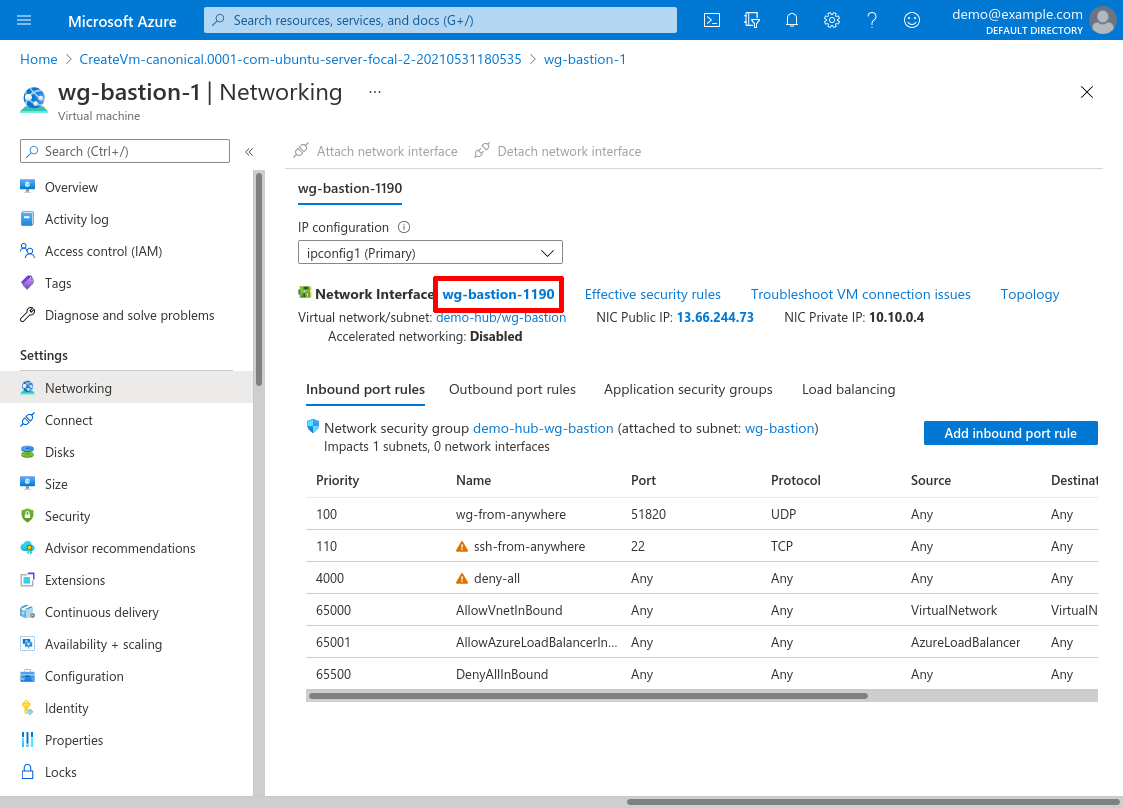 Virtual machine: Networking