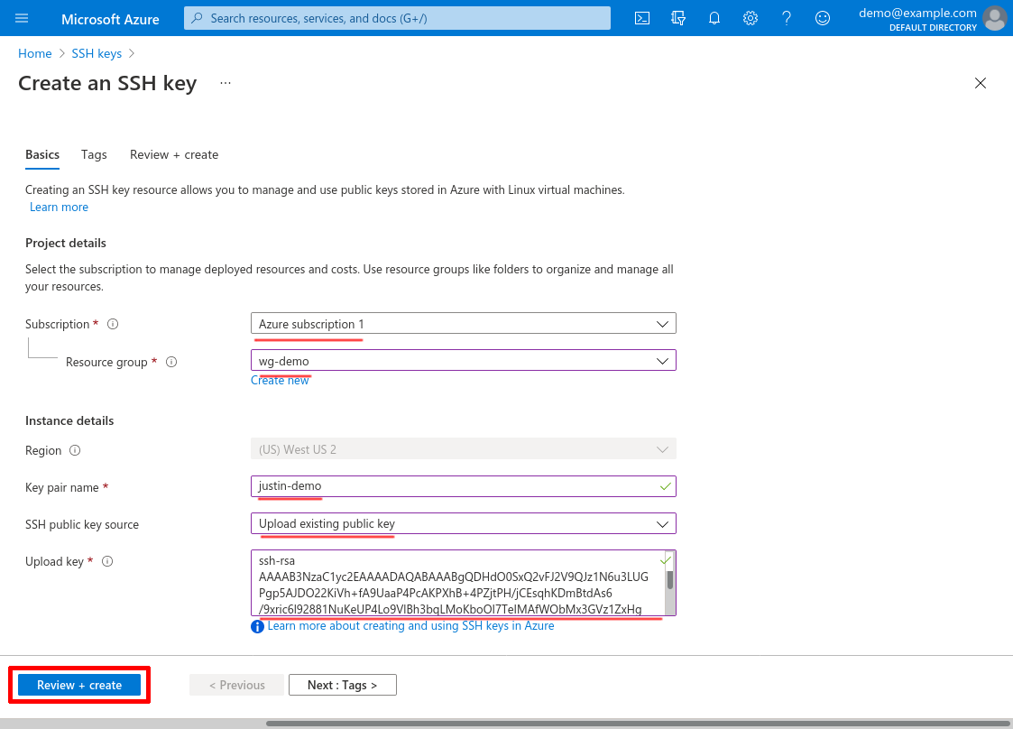 Create an SSH key: Basics