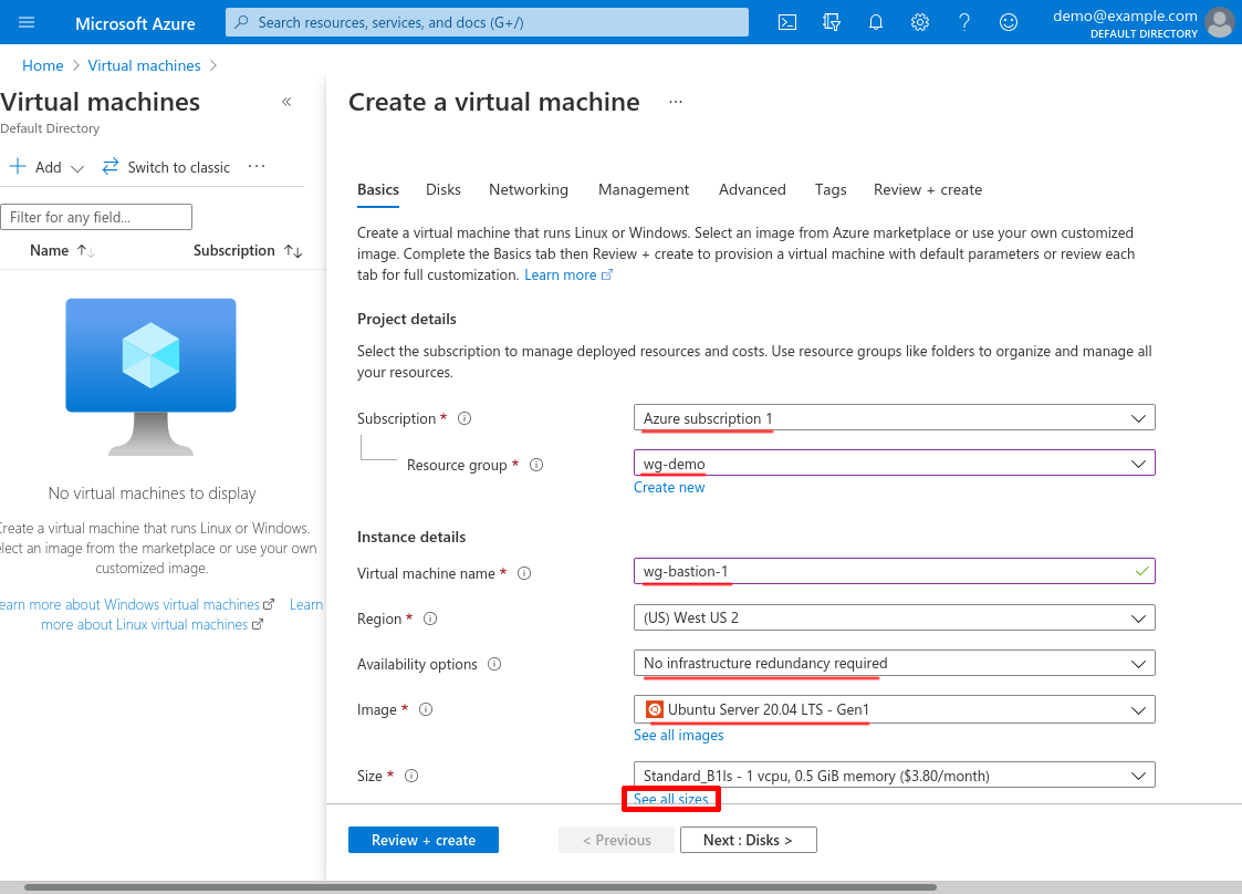 Create a virtual machine: Basics