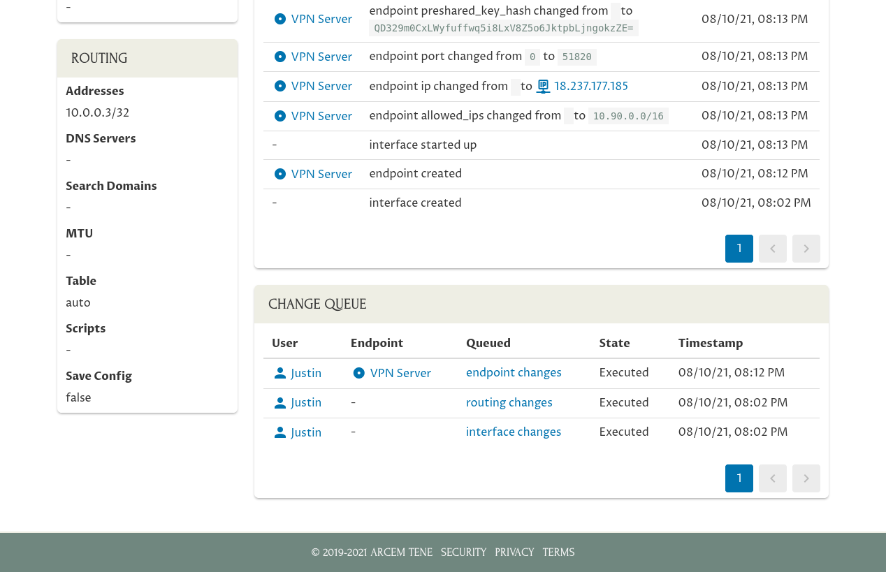 Queued Change Page With Applied Manually Dialog