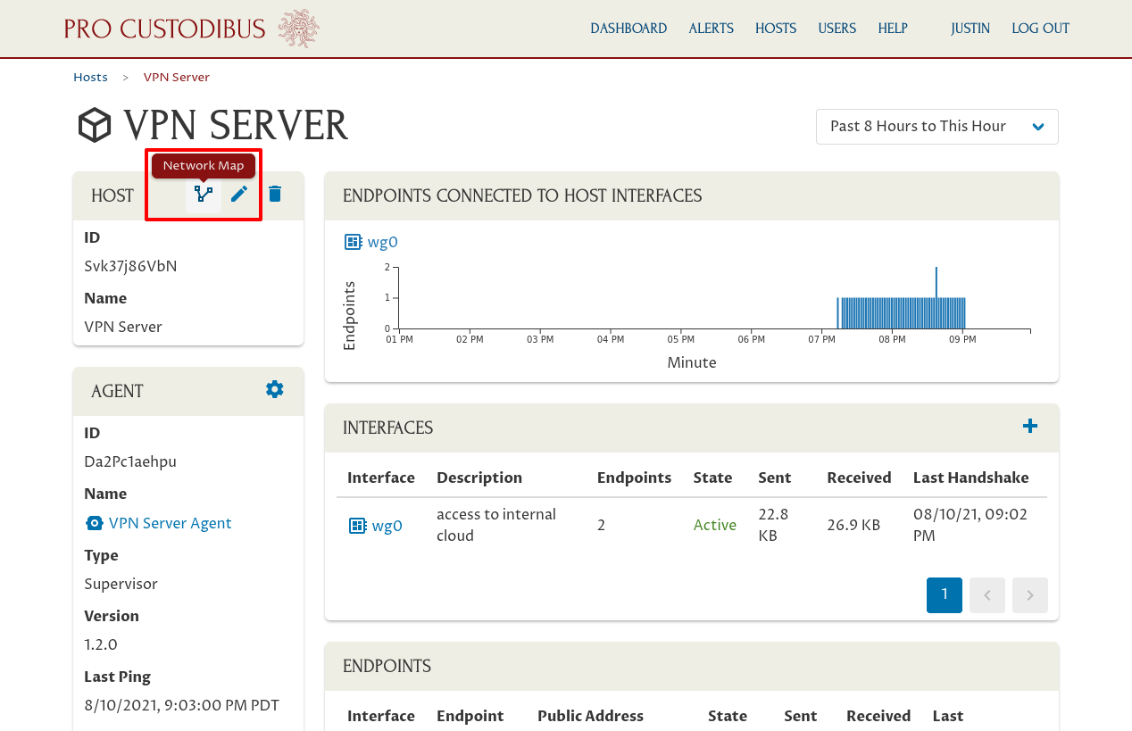 VPN Server Host Page
