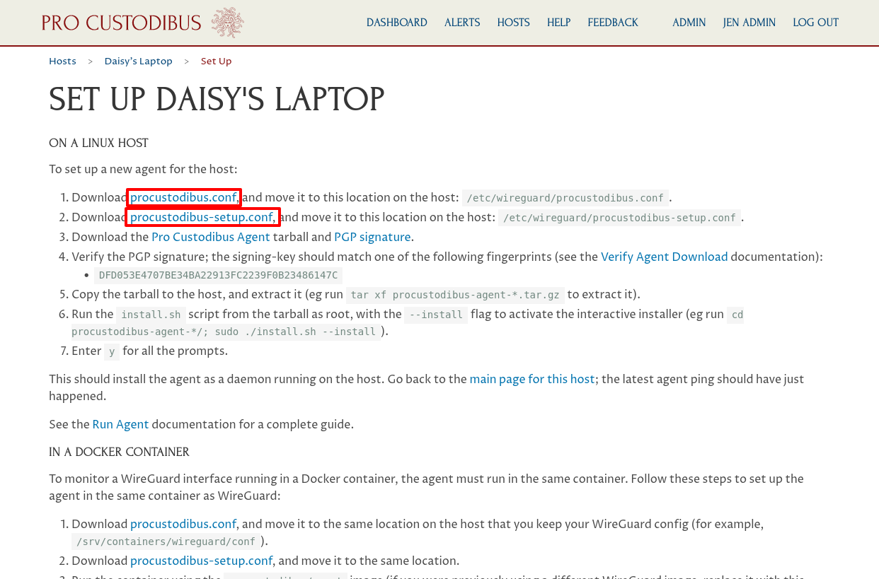 Set Up Daisy’s Laptop page