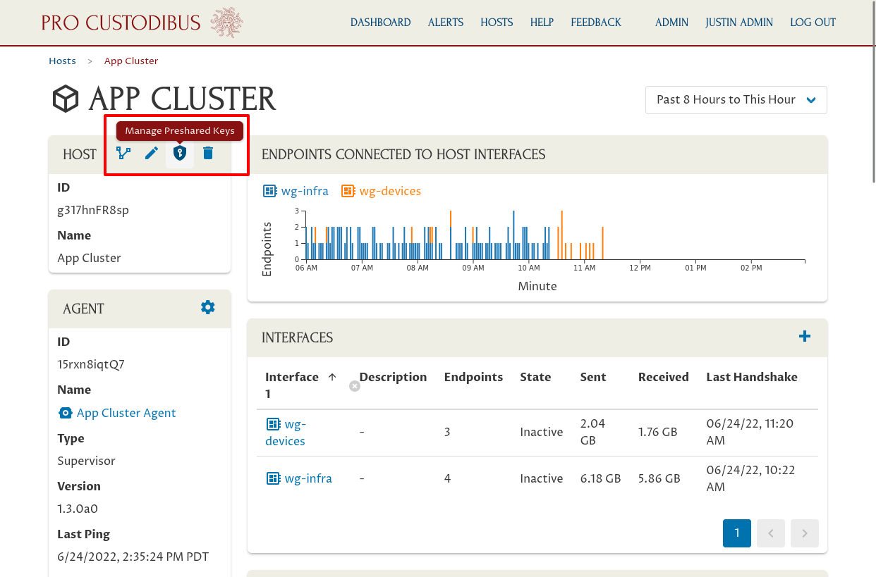 App Cluster Page