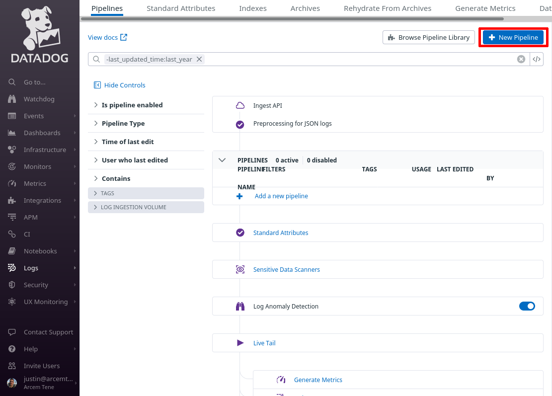 Log Pipelines