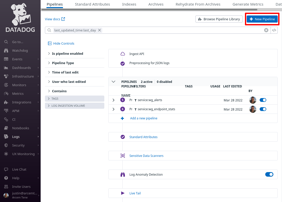 Log Pipelines