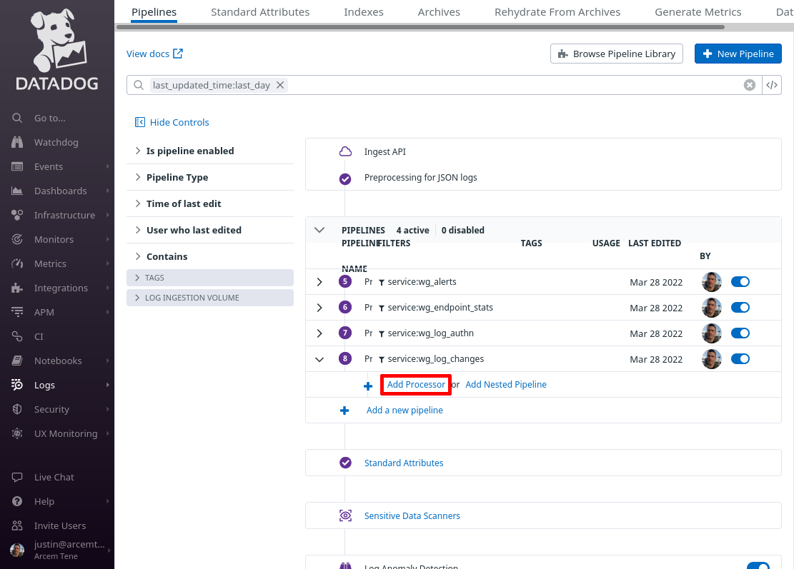 Log Pipelines