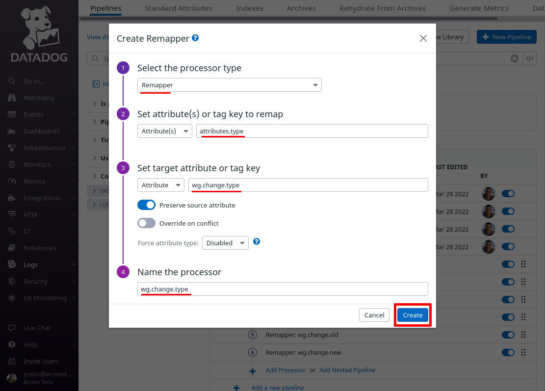 Create Remapper for Changed Type