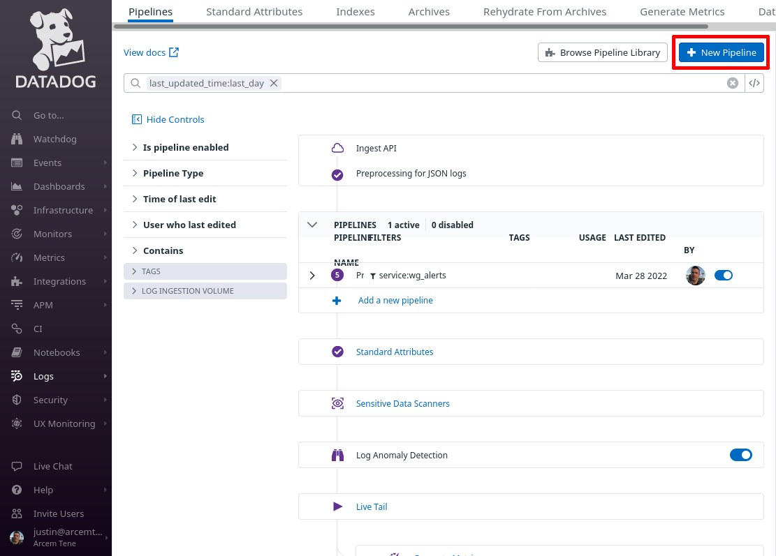 Log Pipelines