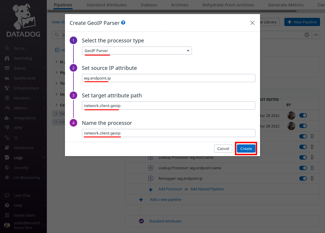 Create GeoIP Parser